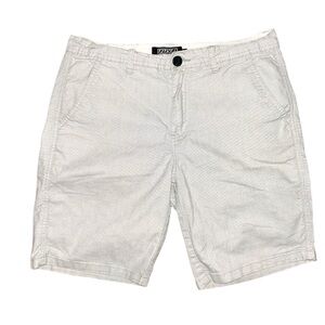 Ezekiel Mens Gray & White Micro-Pattern Chino Shorts Size 33 Casual Summer